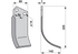Bogenmesser rechts Rotoland 430411 – Ersatz-Fräsmesser 225×142 mm, Stärke 7 mm