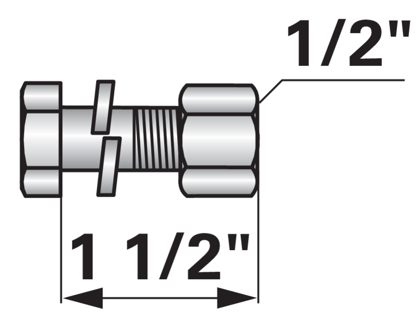 Frässchrauben UNF 1/2" x 38 Güte 8.8 mit Federring Mu 10, 10 Stück GartenShop24 - Hochwertige Gartengeräte