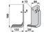 Winkelmesser links 80x8 L=180 mm Arbeitsbreite 132 mm LA=57 mm GartenShop24 - Hochwertige Gartengeräte