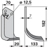 Bogenmesser rechts anstelle von Pegoraro 001852 GartenShop24 - Hochwertige Gartengeräte