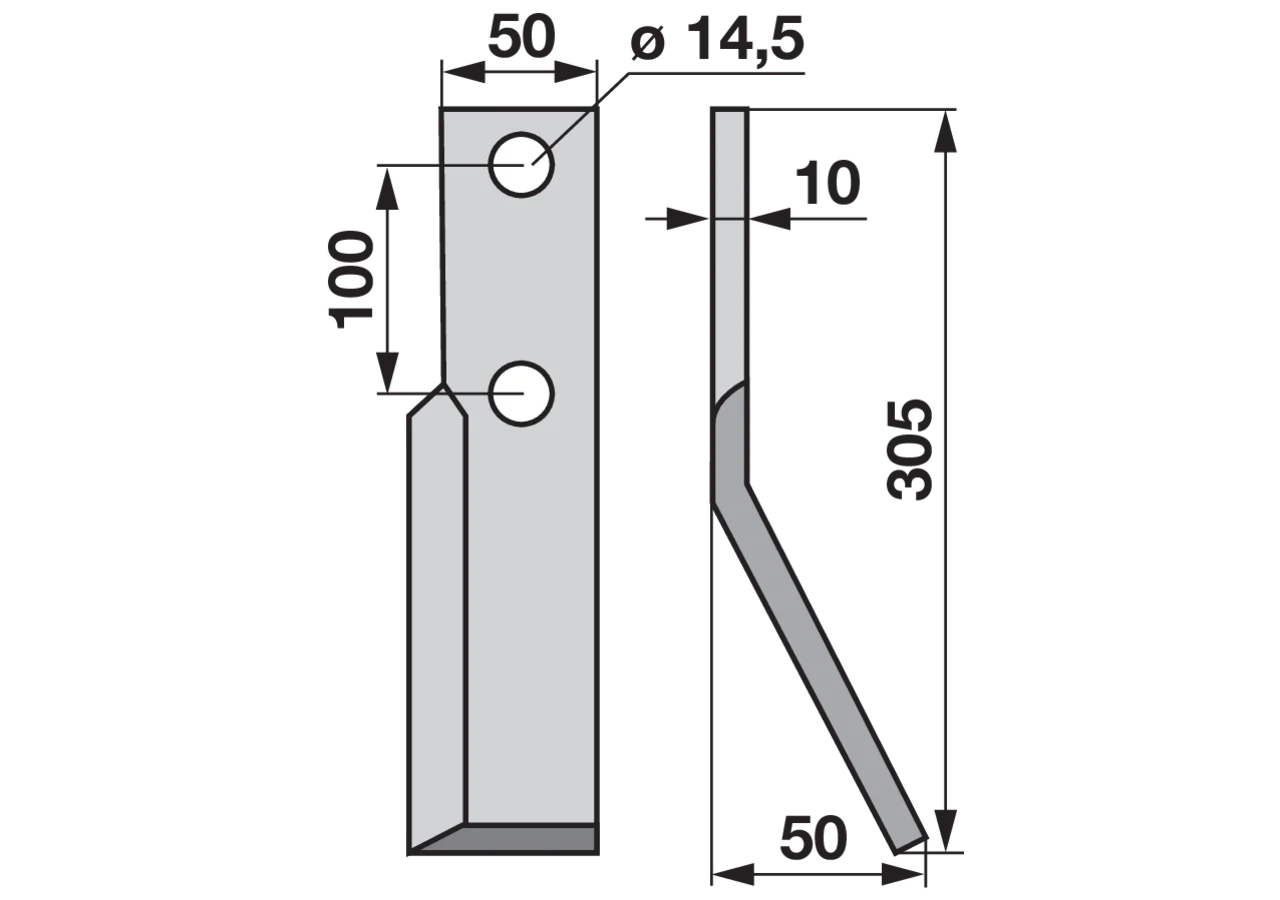 Winkelmesser rechts Breite 50 mm GartenShop24