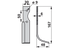 Bogenmesser rechts 30x6 L = 167 Arbeitsbreite 48 LAB = 50 GartenShop24