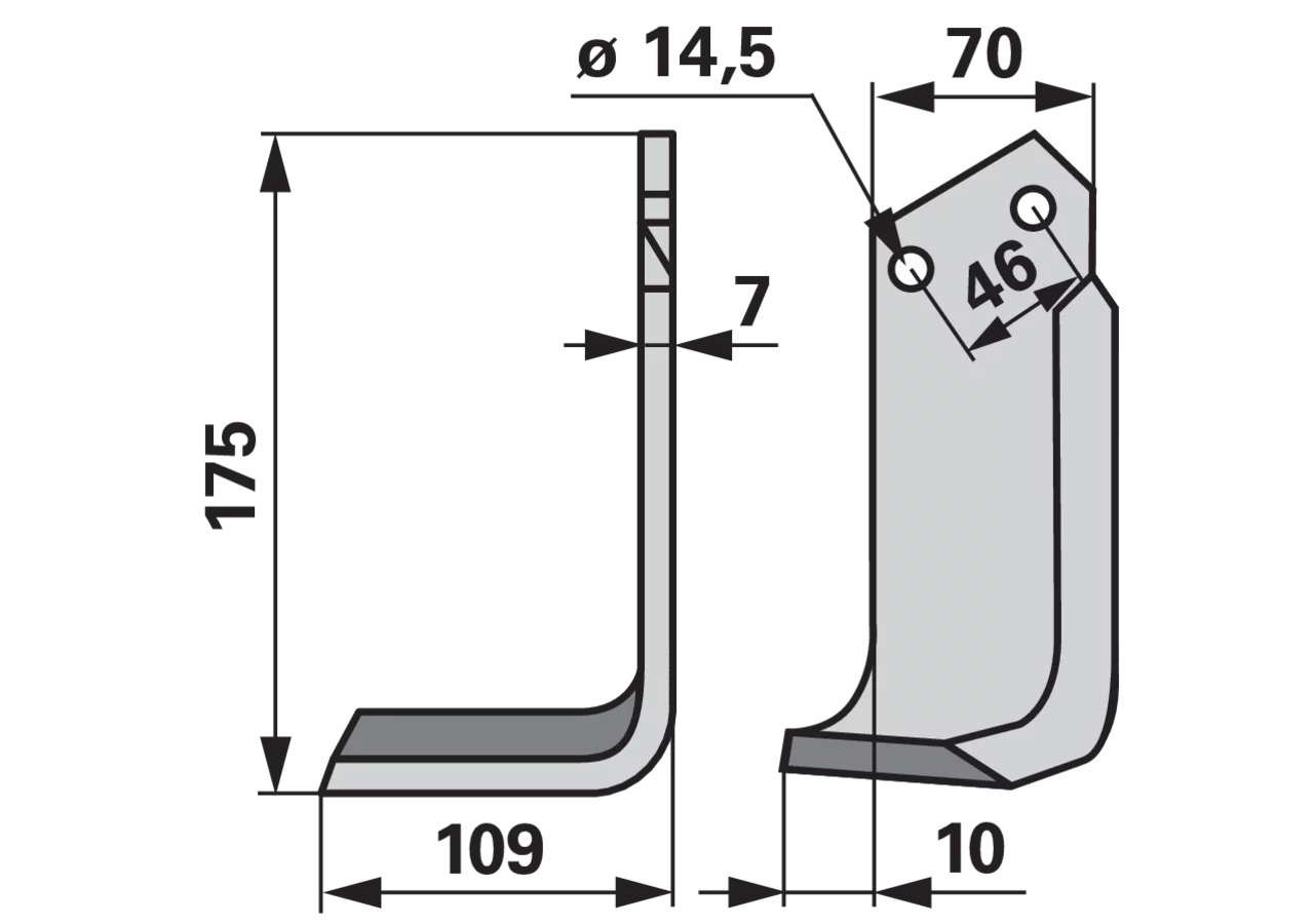 Winkelmesser links – Ersatz für Sovema 900111010 GartenShop24 - Hochwertige Gartengeräte