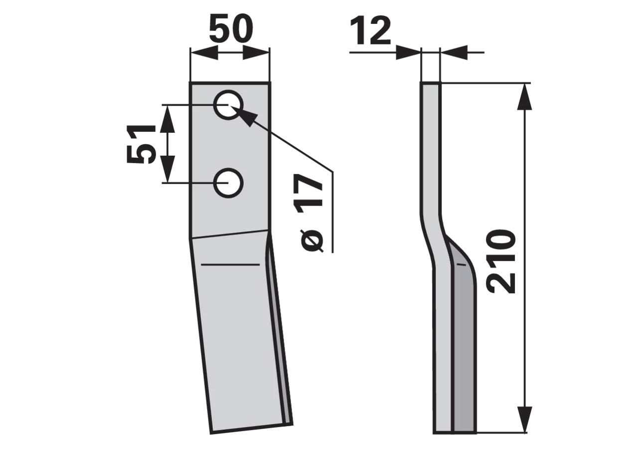 Rotorzinke rechts anstelle von Howard 647255 GartenShop24 - Hochwertige Gartengeräte