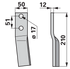Rotorzinke rechts anstelle von Howard 647255 GartenShop24 - Hochwertige Gartengeräte