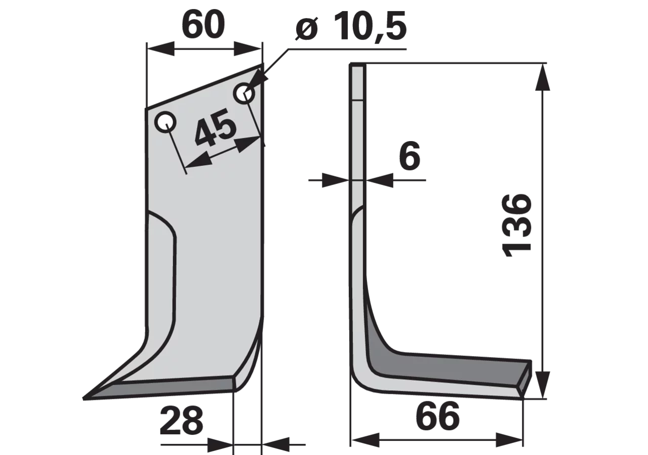 Winkelmesser rechts anstelle von Lipco 601435 GartenShop24 - Hochwertige Gartengeräte