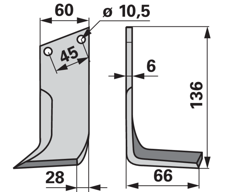 Winkelmesser rechts anstelle von Lipco 601435 GartenShop24 - Hochwertige Gartengeräte
