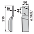 Fräsmesser links, Lochabstand 44 mm, Lochdurchmesser 14,5 mm – Detailansicht Aufnahme