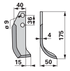 Bogenmesser rechts 40x4 – Höhe 175 mm, Arbeitsbreite 50 mm, Lochabstand 36 mm GartenShop24 - Hochwertige Gartengeräte