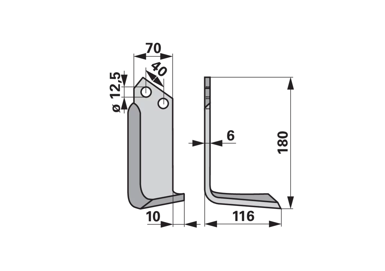 Winkelmesser rechts anstelle von Breviglieri 8300022 GartenShop24 - Hochwertige Gartengeräte