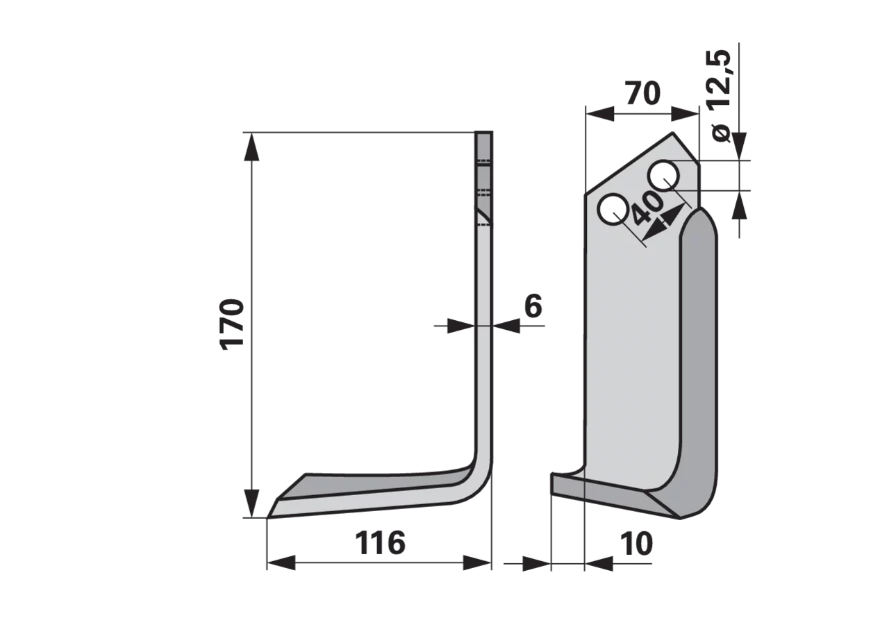 Winkelmesser links anstelle von Breviglieri 8300023 GartenShop24 - Hochwertige Gartengeräte