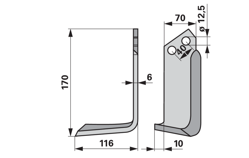 Winkelmesser links anstelle von Breviglieri 8300023 GartenShop24 - Hochwertige Gartengeräte