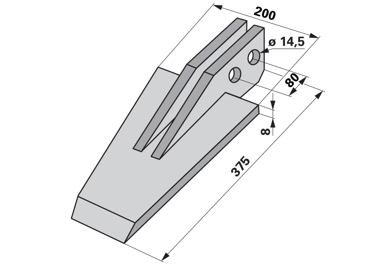 Spaten Arbeitsbreite = 200 Höhe 375 mm GartenShop24