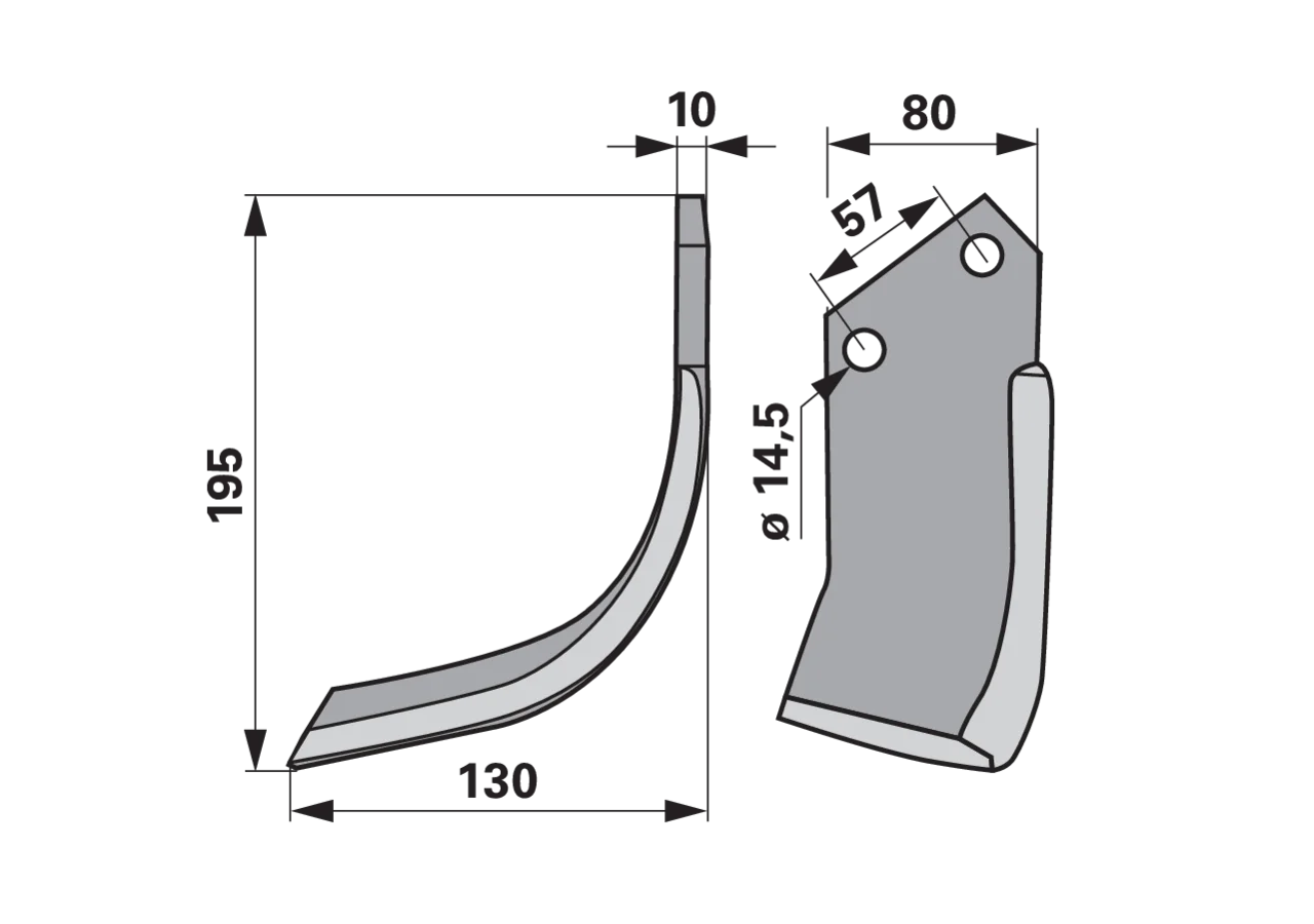 Bogenmesser links – passend für Celli 722558 GartenShop24