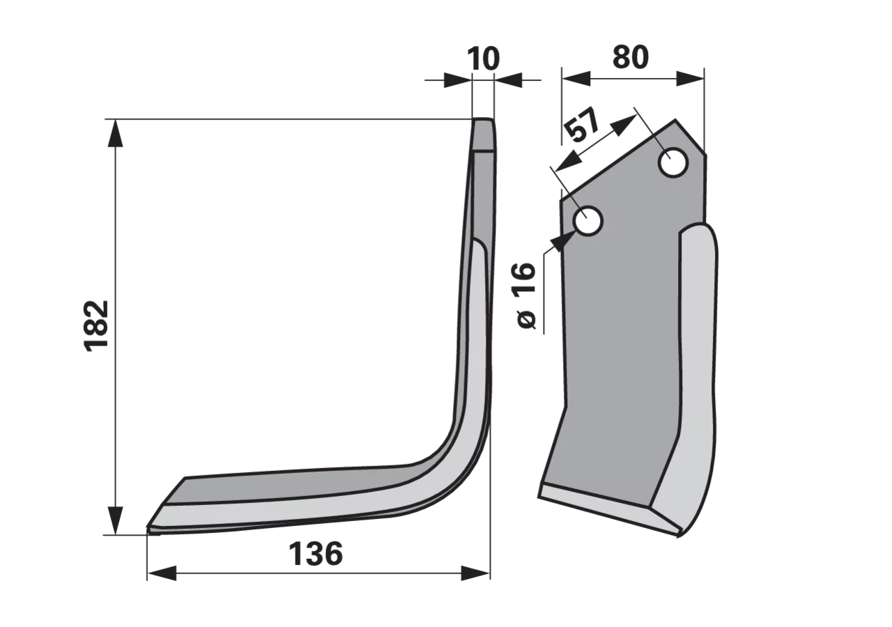 Winkelmesser links anstelle von Celli 722561 GartenShop24 - Hochwertige Gartengeräte