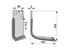 Bogenmesser rechts Hartmetall Maschio M01110426 von AgriCarb – Seitenansicht