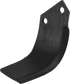 Bogenmesser links Alpego 01591 – Detailansicht Lochabstand 57 mm, Ø 14,5 mm