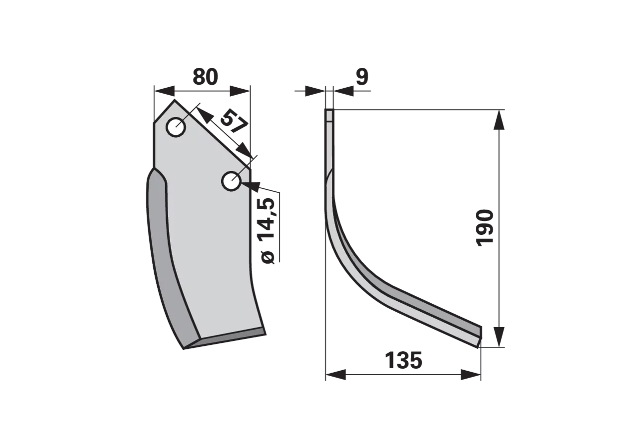 Bogenmesser rechts – passend für Alpego MK0A00301 GartenShop24