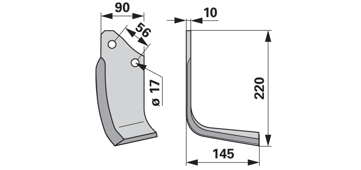 Winkelmesser rechts anstelle von Alpego MK0A00424 GartenShop24 - Hochwertige Gartengeräte