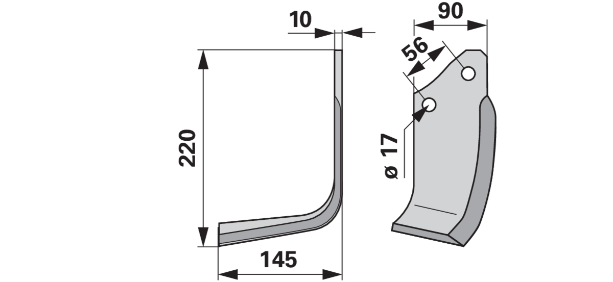 Winkelmesser links anstelle von Alpego MK0A00425 GartenShop24 - Hochwertige Gartengeräte