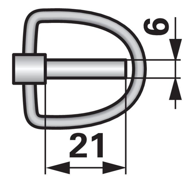 Klappstecker anstelle von Amazone DG086 GartenShop24 - Hochwertige Gartengeräte