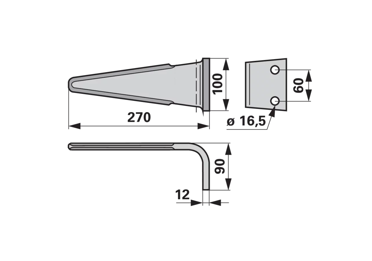 Kreiseleggenzinke gerade anstelle von Feraboli 7A48010 GartenShop24 - Hochwertige Gartengeräte
