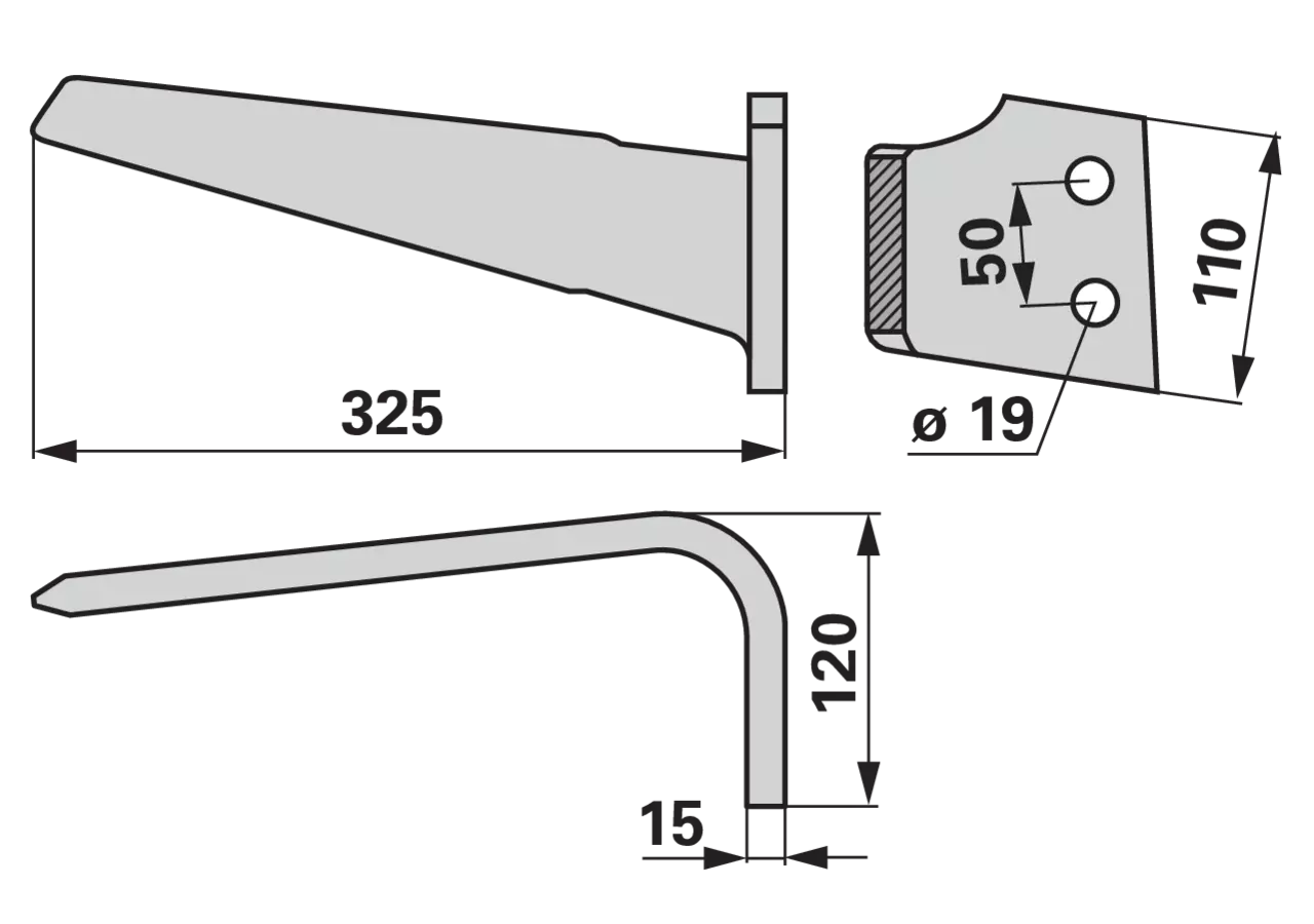 Kreiseleggenzinke rechts, anstelle von Maletti MAE030146 GartenShop24 - Hochwertige Gartengeräte