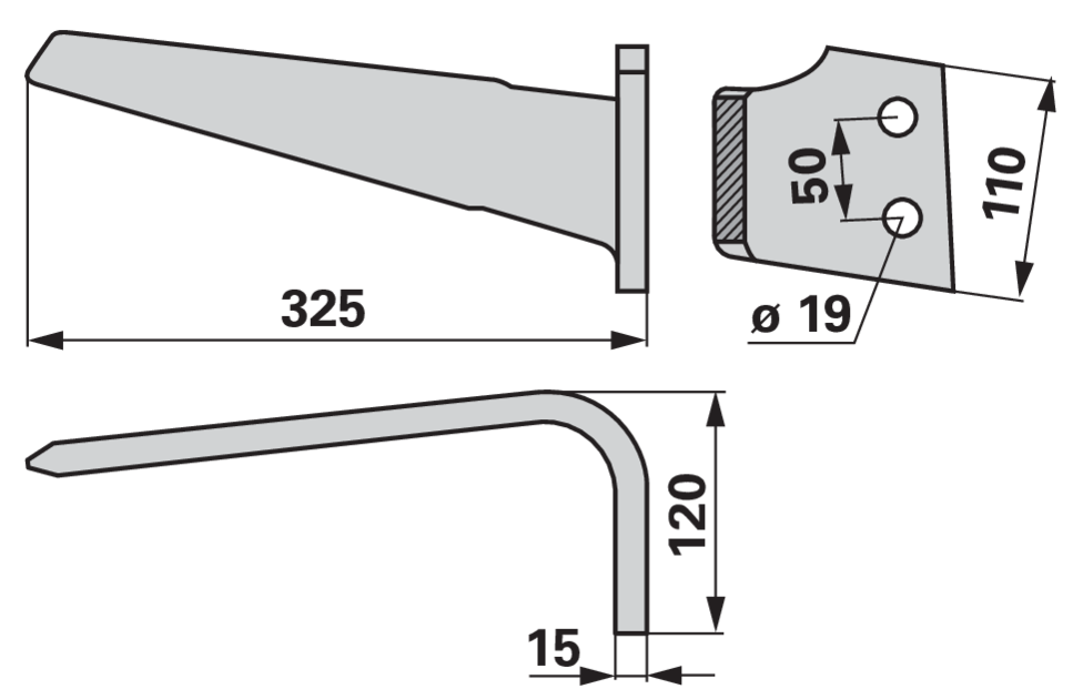 Kreiseleggenzinke rechts, anstelle von Maletti MAE030146 GartenShop24 - Hochwertige Gartengeräte