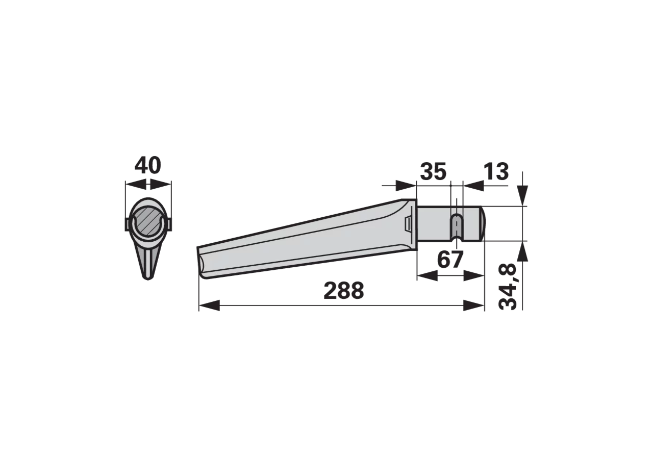 Kreiseleggenzinke gerade – anstelle von Krone 490480.0 GartenShop24 - Hochwertige Gartengeräte