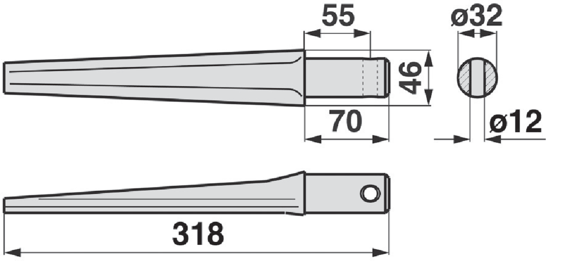 Kreiseleggenzinke gerade anstelle von Pegoraro 001430-01 GartenShop24 - Hochwertige Gartengeräte
