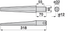 Kreiseleggenzinke gerade anstelle von Pegoraro 001430-01 GartenShop24 - Hochwertige Gartengeräte