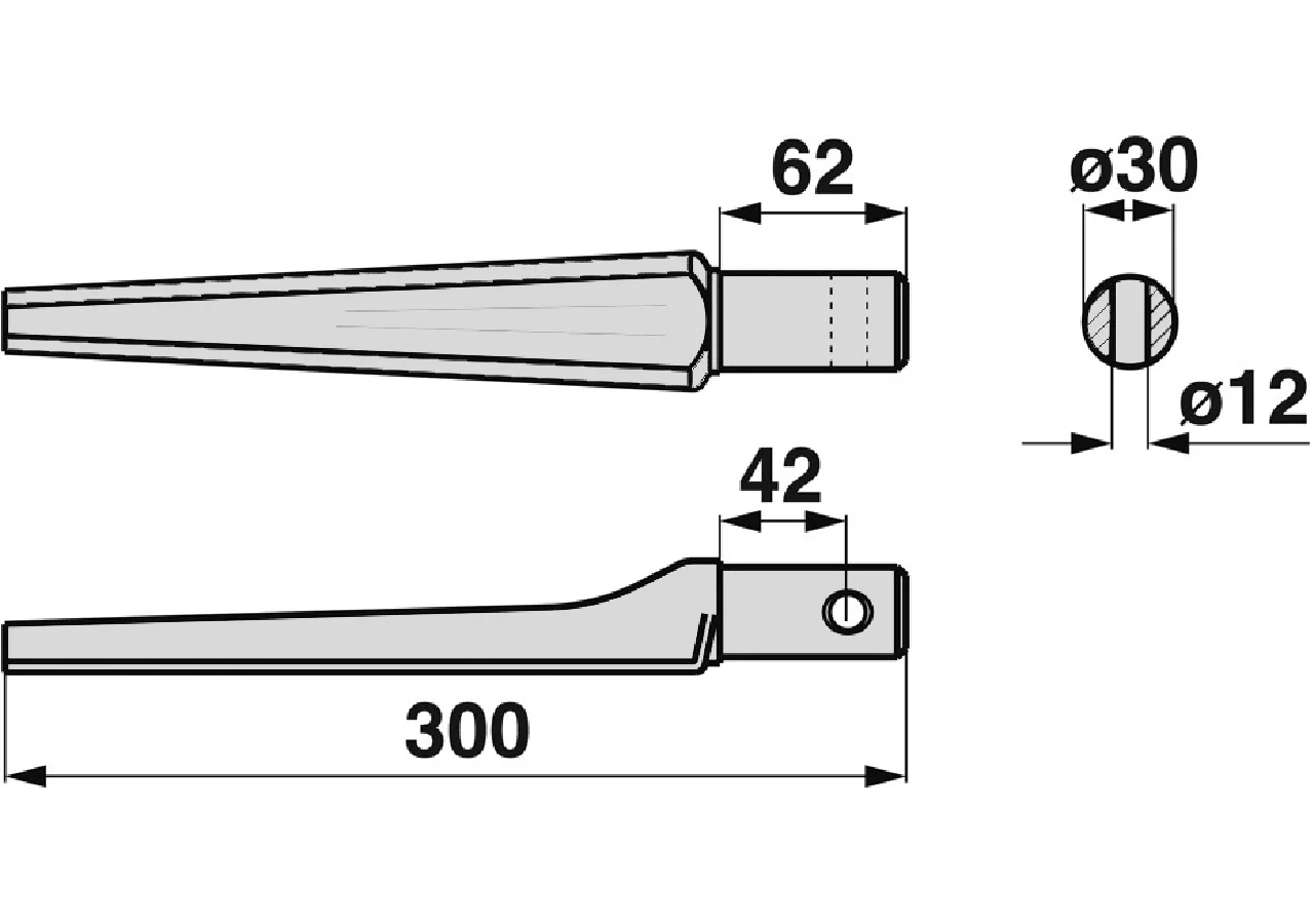 Kreiseleggenzinke gerade anstelle von Pegoraro 003981-01 GartenShop24 - Hochwertige Gartengeräte