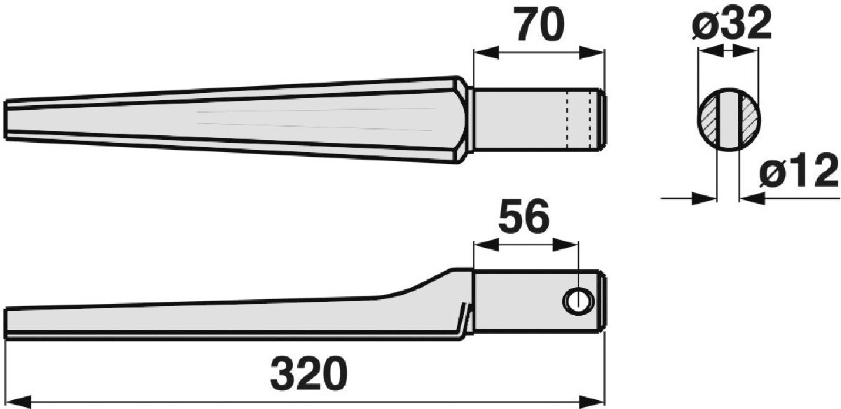 Kreiseleggenzinke gerade anstelle von Pegoraro 006100-01 GartenShop24 - Hochwertige Gartengeräte