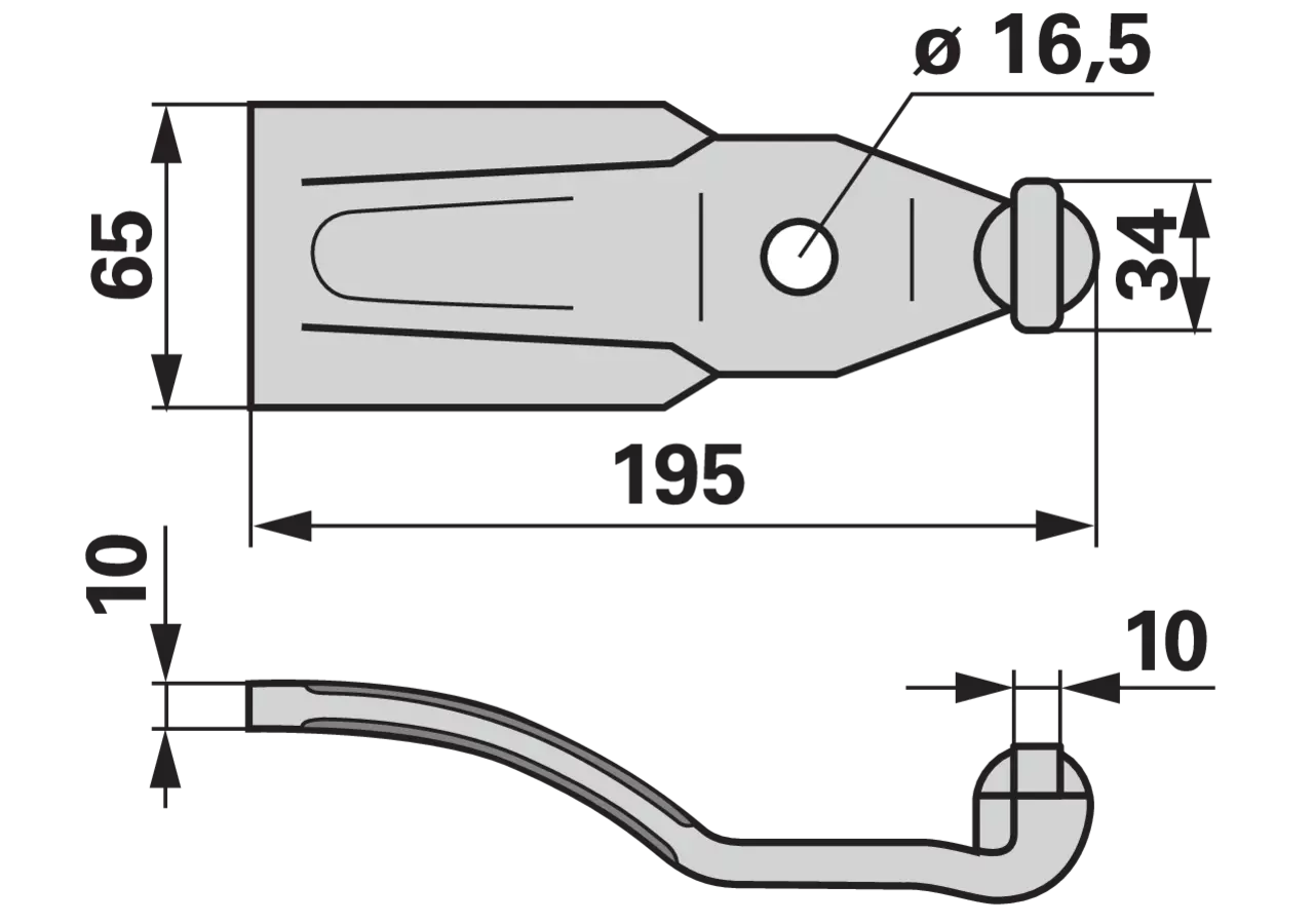 Kreiseleggenzinke gerade, passend für Pegoraro 006955-01 GartenShop24 - Hochwertige Gartengeräte