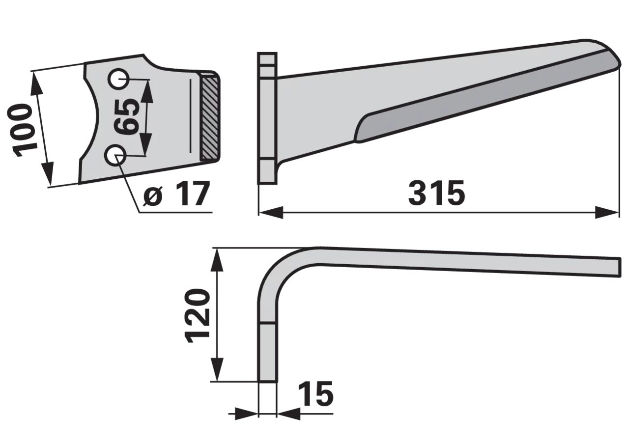 Kreiseleggenzinke links anstelle von Rabe 8404.50.02 GartenShop24 - Hochwertige Gartengeräte