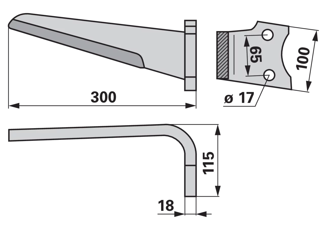Kreiseleggenzinke rechts anstelle von Rabe 8423.18.01 GartenShop24 - Hochwertige Gartengeräte