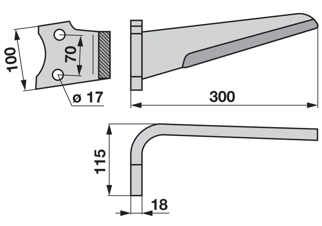 Kreiseleggenzinke links anstelle von Rabe 8423.18.02 GartenShop24 - Hochwertige Gartengeräte