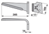 Kreiseleggenzinke rechts 100x14x265 mm GartenShop24 - Hochwertige Gartengeräte