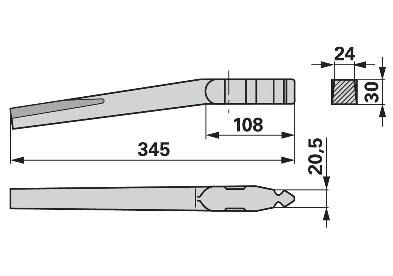 Kreiseleggenzinke gerade Pöttinger E000145 anstelle von Maletti 5012 GartenShop24 - Hochwertige Gartengeräte