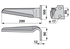 Kreiseleggenzinke rechts 100 x 12 x 290 mm, passend für Feraboli GartenShop24 - Hochwertige Gartengeräte