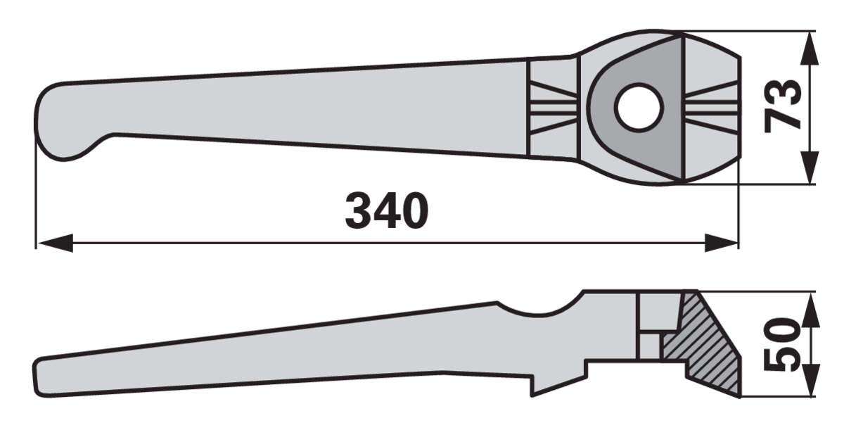 Kreiseleggenzinke rechts, passend für Lely 1.1699.0112.0 GartenShop24 - Hochwertige Gartengeräte