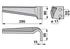 Kreiseleggenzinke rechts anstelle von Sicma 90x15x295 GartenShop24 - Hochwertige Gartengeräte