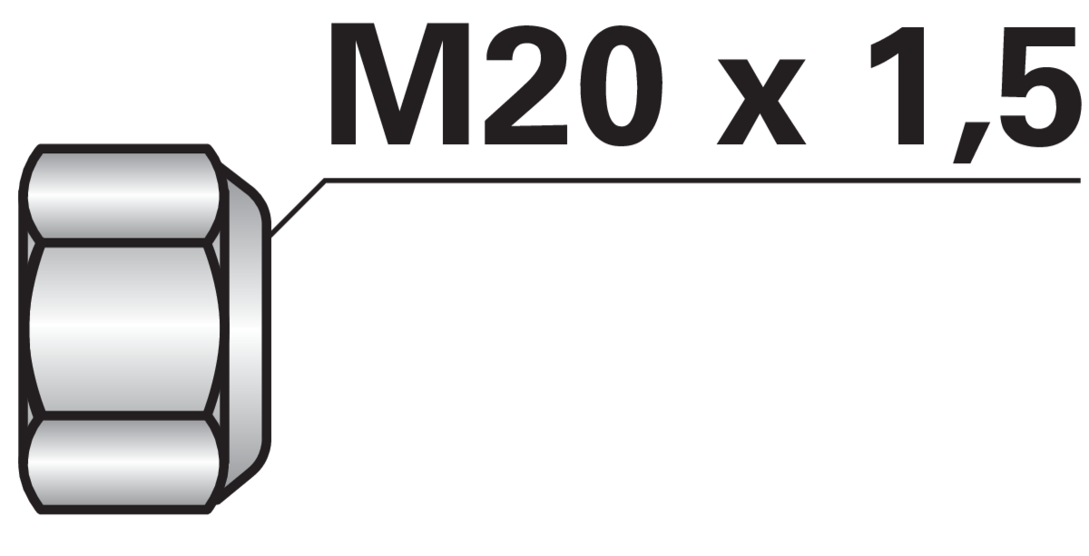 Mutter selbstsichernd konisch M20 x 1,5 mm Güte 8.8 GartenShop24 - Hochwertige Gartengeräte