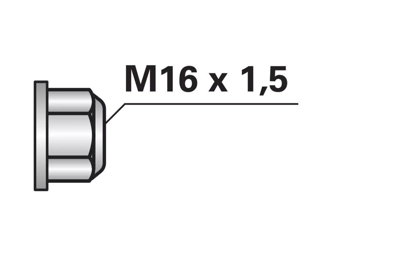 Bundmutter selbstsichernd M16 x 1,5 mm Güte 10 GartenShop24 - Hochwertige Gartengeräte