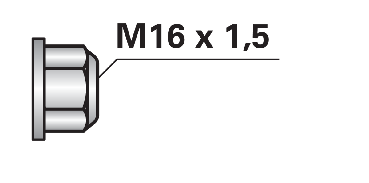 Bundmutter selbstsichernd M16 x 1,5 mm Güte 10 GartenShop24 - Hochwertige Gartengeräte