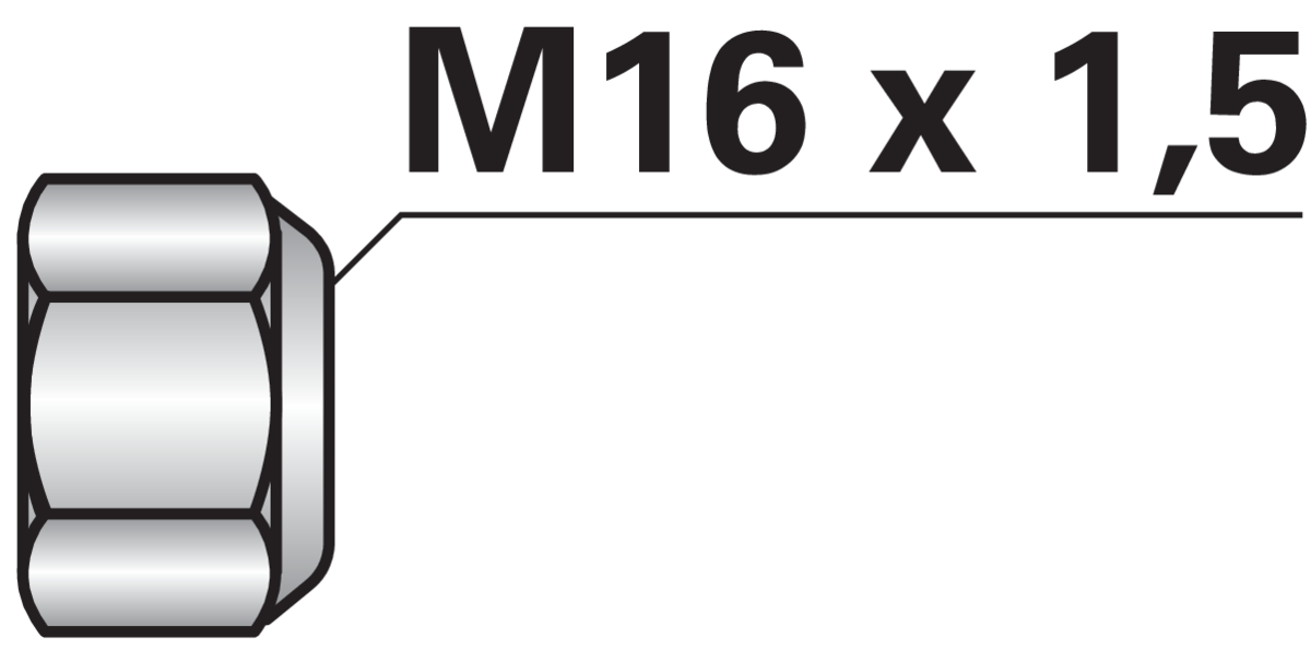 Selbstsichernde Mutter M16 x 1,5 mm Güte 10 GartenShop24 - Hochwertige Gartengeräte