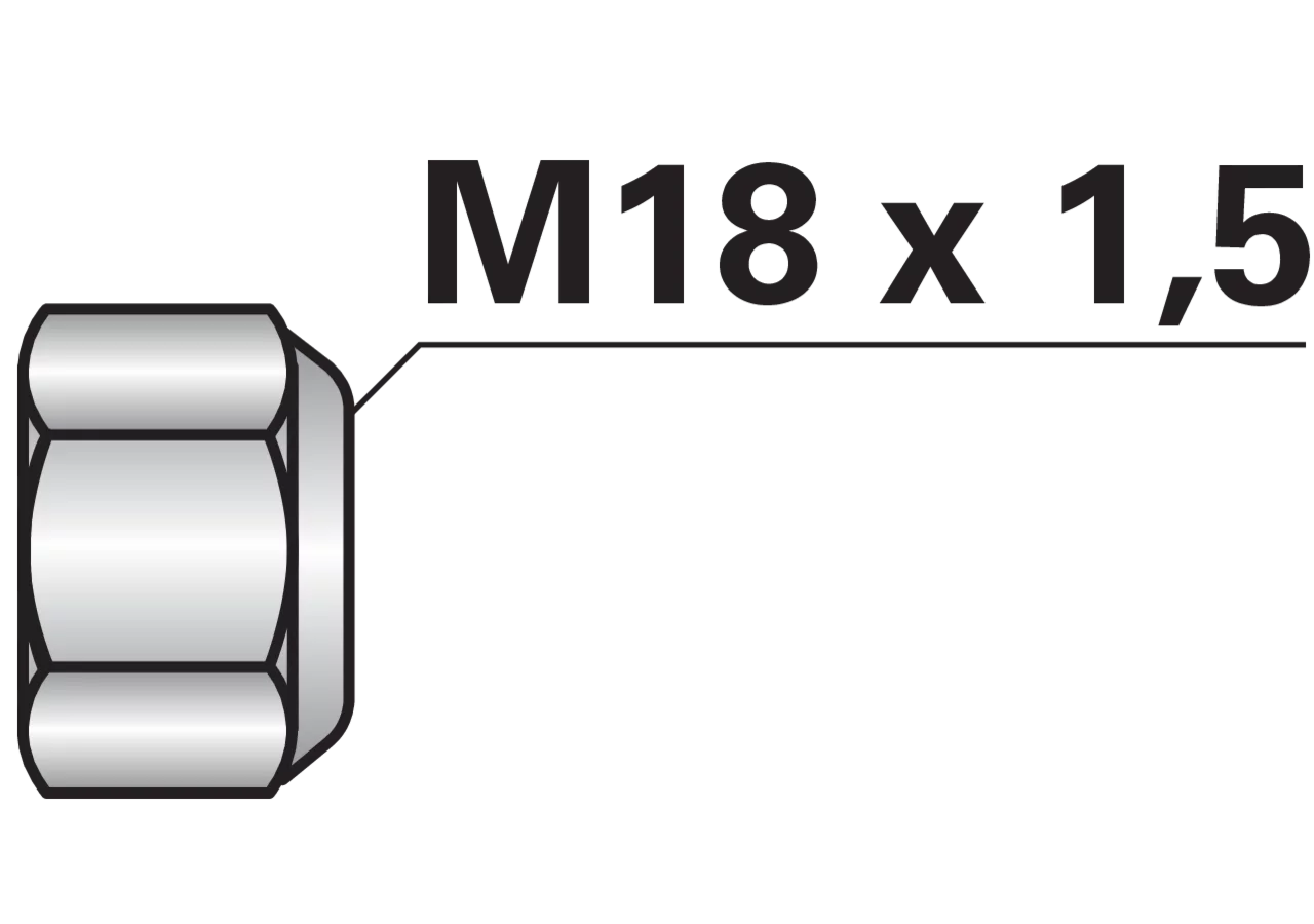 Selbstsichernde Mutter M18 x 1,5 mm Güte 10.9 GartenShop24 - Hochwertige Gartengeräte