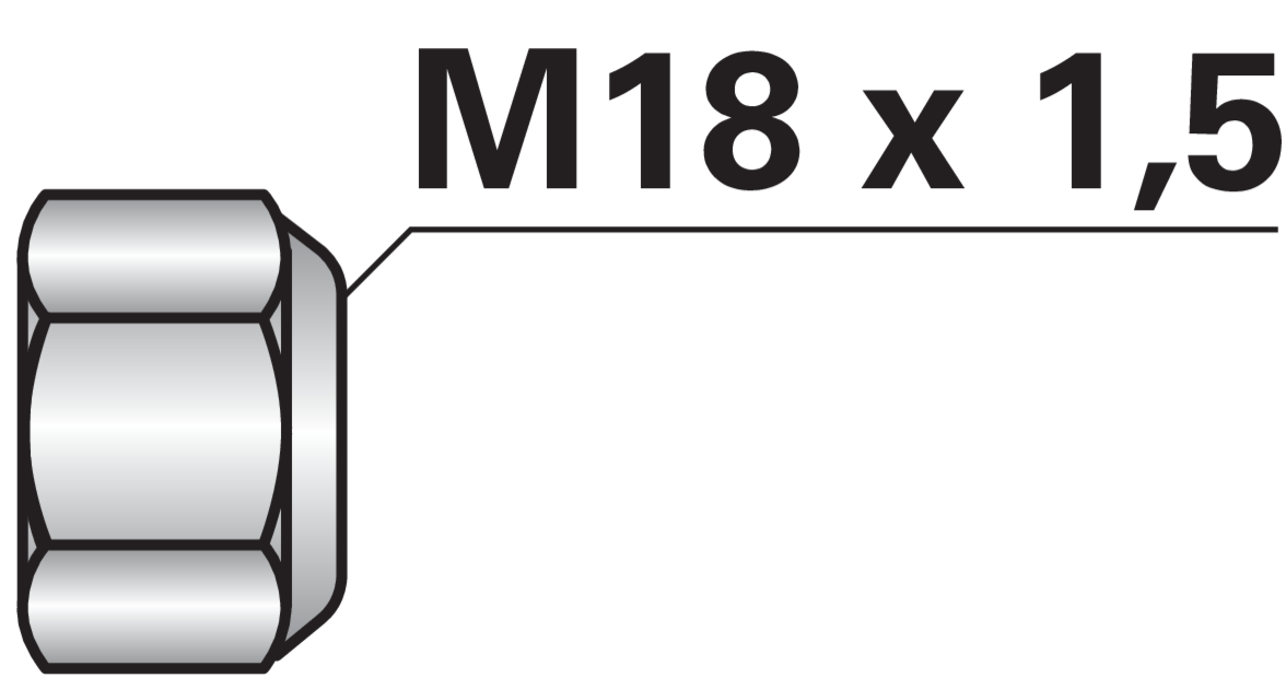 Selbstsichernde Mutter M18 x 1,5 mm Güte 10.9 GartenShop24 - Hochwertige Gartengeräte
