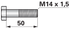 Sechskantschraube M14 x 1,5 x 50 mm Güte 12.9 GartenShop24 - Hochwertige Gartengeräte