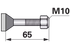 Hammerkopfschraube M10 x 65 mm Güte 8.8 GartenShop24 - Hochwertige Gartengeräte